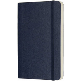 Classic Soft Cover Notebook Pocket Blue Olinjerad i gruppen Papper & Block / Skriva och anteckna / Anteckningsböcker hos Pen Store (136832)