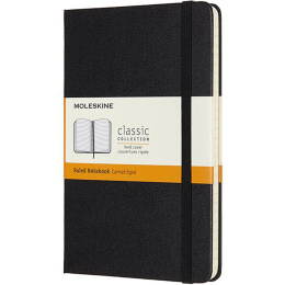 Classic Hard Cover Notebook Medium Black i gruppen Papper & Block / Skriva och anteckna / Anteckningsböcker hos Pen Store (136838_r)