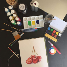 Akvarellset Aqua Brique 10 delar i gruppen Konstnärsmaterial / Konstnärsfärger / Akvarellfärg / Akvarellfärg i kopp hos Pen Store (136939)