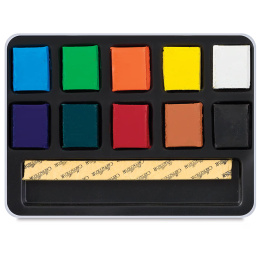 Akvarellset Aqua Brique 10 delar i gruppen Konstnärsmaterial / Konstnärsfärger / Akvarellfärg / Akvarellfärg i kopp hos Pen Store (136939)