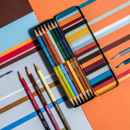 Bicolor Paul Smith 12-set + Brush i gruppen Pennor / Konstnärspennor / Akvarellpennor hos Pen Store (137004)