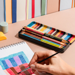 Bicolor Paul Smith 12-set + Brush i gruppen Pennor / Konstnärspennor / Akvarellpennor hos Pen Store (137004)