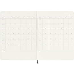 Kalender 18M WeekNote Soft Cover XL Black i gruppen Papper & Block / Kalendrar och almanackor / 18-månaderskalendrar hos Pen Store (137009)