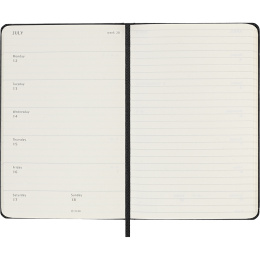 Kalender 18M WeekNote Hard Cover Pocket Black i gruppen Papper & Block / Kalendrar och almanackor / 18-månaderskalendrar hos Pen Store (137010)