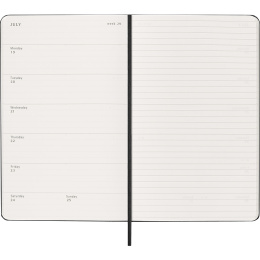 Kalender 18M WeekNote Hard Cover Large Black i gruppen Papper & Block / Kalendrar och almanackor / 18-månaderskalendrar hos Pen Store (137011)