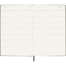 Kalender 18M WeekNote Hard Cover Large Black i gruppen Papper & Block / Kalendrar och almanackor / 18-månaderskalendrar hos Pen Store (137011)