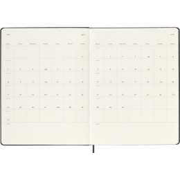 Kalender 18M WeekNote Hard Cover XL Black i gruppen Papper & Block / Kalendrar och almanackor / 18-månaderskalendrar hos Pen Store (137012)