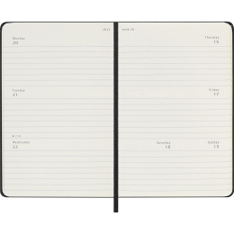 Kalender 18M Weekly Hard Cover Horisontell Pocket Black i gruppen Papper & Block / Kalendrar och almanackor / 18-månaderskalendrar hos Pen Store (137013)