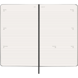 Kalender 18M Weekly Hard Cover Horisontell Large Black i gruppen Papper & Block / Kalendrar och almanackor / 18-månaderskalendrar hos Pen Store (137014)