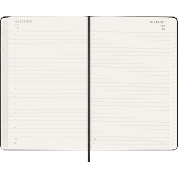 Kalender 18M Daily Hard Cover Large Black i gruppen Papper & Block / Kalendrar och almanackor / 18-månaderskalendrar hos Pen Store (137016)
