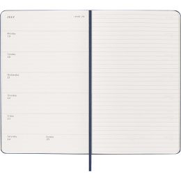 Kalender 18M WeekNote Hard Cover Large Sapphire Blue i gruppen Papper & Block / Kalendrar och almanackor / 18-månaderskalendrar hos Pen Store (137017)