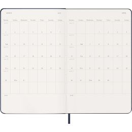 Kalender 18M WeekNote Hard Cover Large Sapphire Blue i gruppen Papper & Block / Kalendrar och almanackor / 18-månaderskalendrar hos Pen Store (137017)