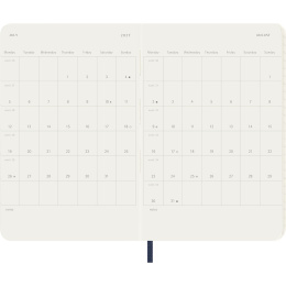 Kalender 18M WeekNote Soft Cover Pocket Sapphire Blue i gruppen Papper & Block / Kalendrar och almanackor / 18-månaderskalendrar hos Pen Store (137018)