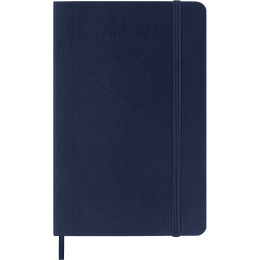 Kalender 18M WeekNote Soft Cover Pocket Sapphire Blue i gruppen Papper & Block / Kalendrar och almanackor / 18-månaderskalendrar hos Pen Store (137018)