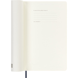 Kalender 18M WeekNote Soft Cover Large Sapphire Blue i gruppen Papper & Block / Kalendrar och almanackor / 18-månaderskalendrar hos Pen Store (137019)