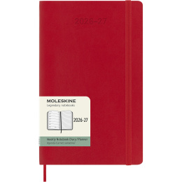Kalender 18M WeekNote Soft Cover Large Red i gruppen Papper & Block / Kalendrar och almanackor / 18-månaderskalendrar hos Pen Store (137020)