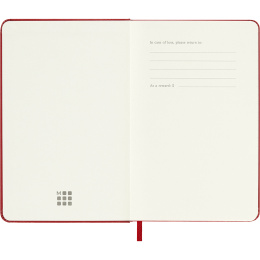 Kalender 18M WeekNote Hard Cover Pocket Red i gruppen Papper & Block / Kalendrar och almanackor / 18-månaderskalendrar hos Pen Store (137021)