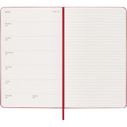 Kalender 18M WeekNote Hard Cover Large Red i gruppen Papper & Block / Kalendrar och almanackor / 18-månaderskalendrar hos Pen Store (137022)