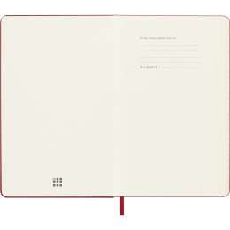 Kalender 18M WeekNote Hard Cover Large Red i gruppen Papper & Block / Kalendrar och almanackor / 18-månaderskalendrar hos Pen Store (137022)