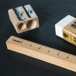 Trälinjal 15 cm i gruppen Skapande & Hobby / Hobbytillbehör / Linjaler hos Pen Store (137037)