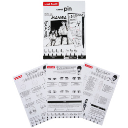 Pin Fine Line Manga Set i gruppen Pennor / Konstnärspennor / Fineliners hos Pen Store (137083)