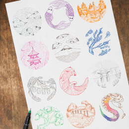 Pin Fine Line Colours 8-set i gruppen Pennor / Konstnärspennor / Fineliners hos Pen Store (137085)