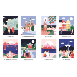 Mystery Coloring Around the World i gruppen Skapande & Hobby / Böcker / Målarböcker för vuxna hos Pen Store (137179)