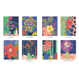 Mystery Coloring Flowers i gruppen Skapande & Hobby / Böcker / Målarböcker för vuxna hos Pen Store (137180)