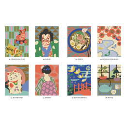 Mystery Coloring Japan i gruppen Skapande & Hobby / Böcker / Målarböcker för vuxna hos Pen Store (137181)