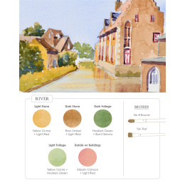 Watercolor Mixing Deck: Architecture i gruppen Skapande & Hobby / Böcker / Instruktionsböcker hos Pen Store (137193)