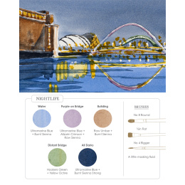 Watercolor Mixing Deck: Architecture i gruppen Skapande & Hobby / Böcker / Instruktionsböcker hos Pen Store (137193)