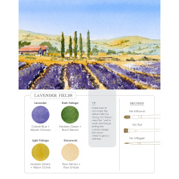 Watercolor Mixing Deck: Landscapes i gruppen Skapande & Hobby / Böcker / Instruktionsböcker hos Pen Store (137194)