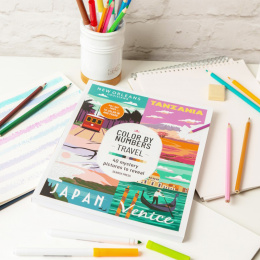 Color by Numbers: Travel i gruppen Skapande & Hobby / Böcker / Målarböcker för vuxna hos Pen Store (137207)