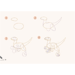 Draw 30: Dinosaurs i gruppen Skapande & Hobby / Böcker / Instruktionsböcker hos Pen Store (137212)