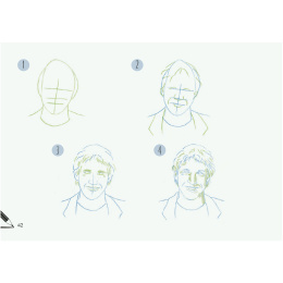 Draw 30: Faces i gruppen Skapande & Hobby / Böcker / Instruktionsböcker hos Pen Store (137214)