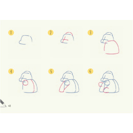 Draw 30: Kawaii Animals i gruppen Skapande & Hobby / Böcker / Instruktionsböcker hos Pen Store (137216)
