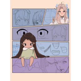 Draw Manga Faces, Heads and Hairstyles i gruppen Skapande & Hobby / Böcker / Instruktionsböcker hos Pen Store (137217)