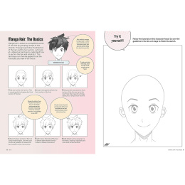Draw Manga Faces, Heads and Hairstyles i gruppen Skapande & Hobby / Böcker / Instruktionsböcker hos Pen Store (137217)