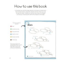 Draw in 10 Minutes: Animals i gruppen Skapande & Hobby / Böcker / Instruktionsböcker hos Pen Store (137218)
