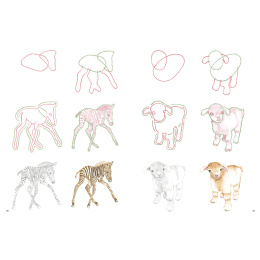 How to Draw: Baby Animals i gruppen Skapande & Hobby / Böcker / Instruktionsböcker hos Pen Store (137223)