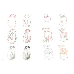 How to Draw: Baby Animals i gruppen Skapande & Hobby / Böcker / Instruktionsböcker hos Pen Store (137223)