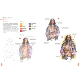 Paint 50: Watercolour Figures i gruppen Skapande & Hobby / Böcker / Instruktionsböcker hos Pen Store (137228)