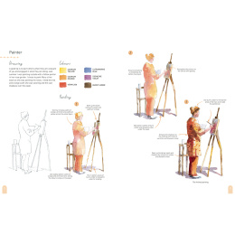 Paint 50: Watercolour Figures i gruppen Skapande & Hobby / Böcker / Instruktionsböcker hos Pen Store (137228)