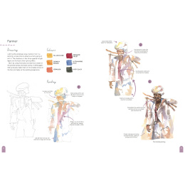Paint 50: Watercolour Figures i gruppen Skapande & Hobby / Böcker / Instruktionsböcker hos Pen Store (137228)