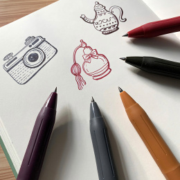 Sarasa Clip Vintage B 5-pack i gruppen Pennor / Skriva / Gelpennor hos Pen Store (137260)