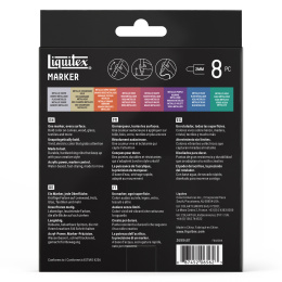 Marker Metallic 8-set i gruppen Pennor / Konstnärspennor / Akrylmarkers hos Pen Store (137373)