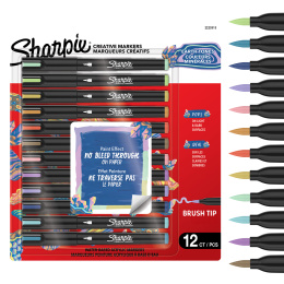 Creative Marker Brush Tip 12-pack Earth Tones i gruppen Pennor / Konstnärspennor / Akrylmarkers hos Pen Store (137406)