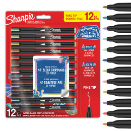 Creative Marker Fine Tip 12-pack Earth Tones i gruppen Pennor / Konstnärspennor / Akrylmarkers hos Pen Store (137407)