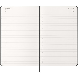 Kalender 12M Daily 2027 Hardcover Large Black i gruppen Papper & Block / Kalendrar och almanackor / 12-månaderskalendrar hos Pen Store (137423)