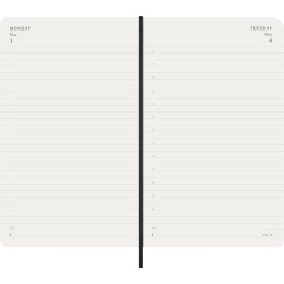 Kalender 12M Daily 2027 Softcover Large Black i gruppen Papper & Block / Kalendrar och almanackor / 12-månaderskalendrar hos Pen Store (137424)